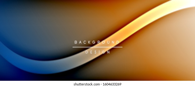 Dynamic trendy fluid color gradient abstract background with flowing wave lines. Vector Illustration For Wallpaper, Banner, Background, Card, Book Illustration, landing page, cover, placards, poster