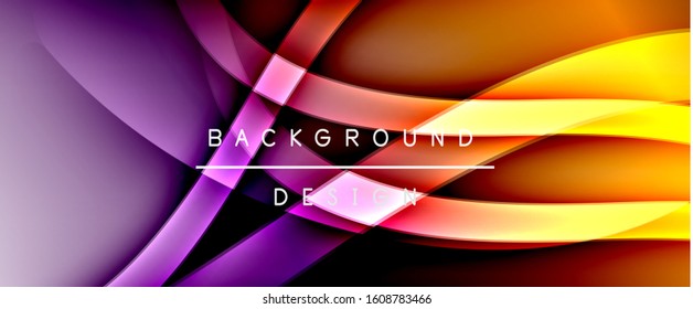 Dynamic trendy fluid color gradient abstract background with flowing wave lines. Vector Illustration For Wallpaper, Banner, Background, Card, Book Illustration, landing page, cover, placards, poster