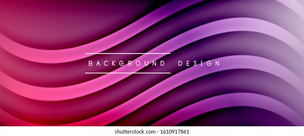 Fondo abstracto del degradado de color de fluido dinámico a la moda con líneas de onda fluidas. Ilustración vectorial para papel tapiz, cartel, fondo, tarjeta, ilustración del libro, página de inicio, portada, carteles, afiche