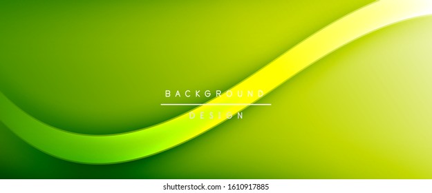 Dynamic trendy fluid color gradient abstract background with flowing wave lines. Vector Illustration For Wallpaper, Banner, Background, Card, Book Illustration, landing page, cover, placards, poster