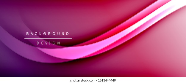 Dynamic trendy fluid color gradient abstract background with flowing wave lines. Vector Illustration For Wallpaper, Banner, Background, Card, Book Illustration, landing page, cover, placards, poster