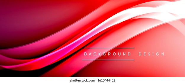 Dynamic trendy fluid color gradient abstract background with flowing wave lines. Vector Illustration For Wallpaper, Banner, Background, Card, Book Illustration, landing page, cover, placards, poster