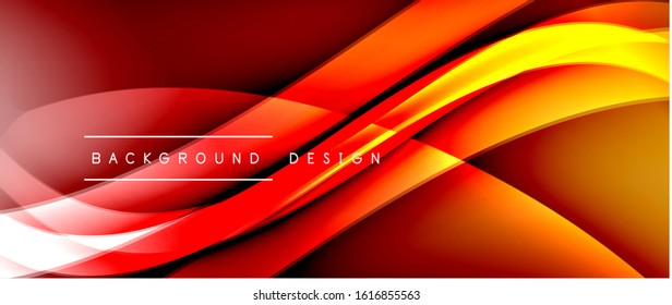 Dynamic trendy fluid color gradient abstract background with flowing wave lines. Vector Illustration For Wallpaper, Banner, Background, Card, Book Illustration, landing page, cover, placards, poster