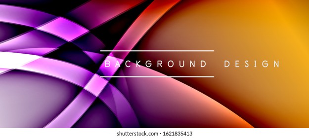 Dynamic trendy fluid color gradient abstract background with flowing wave lines. Vector Illustration For Wallpaper, Banner, Background, Card, Book Illustration, landing page, cover, placards, poster