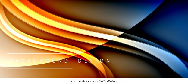 Dynamic trendy fluid color gradient abstract background with flowing wave lines. Vector Illustration For Wallpaper, Banner, Background, Card, Book Illustration, landing page, cover, placards, poster