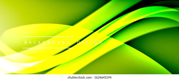 Dynamic trendy fluid color gradient abstract background with flowing wave lines. Vector Illustration For Wallpaper, Banner, Background, Card, Book Illustration, landing page, cover, placards, poster