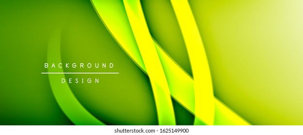 Dynamic trendy fluid color gradient abstract background with flowing wave lines. Vector Illustration For Wallpaper, Banner, Background, Card, Book Illustration, landing page, cover, placards, poster