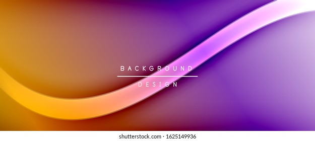 Dynamic trendy fluid color gradient abstract background with flowing wave lines. Vector Illustration For Wallpaper, Banner, Background, Card, Book Illustration, landing page, cover, placards, poster