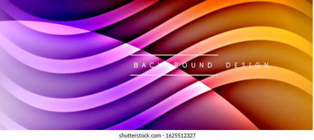 Dynamic trendy fluid color gradient abstract background with flowing wave lines. Vector Illustration For Wallpaper, Banner, Background, Card, Book Illustration, landing page, cover, placards, poster