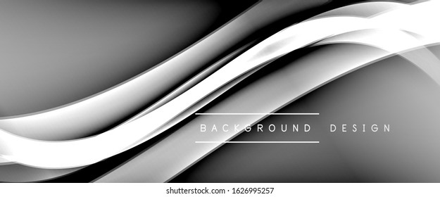 Dynamic trendy fluid color gradient abstract background with flowing wave lines. Vector Illustration For Wallpaper, Banner, Background, Card, Book Illustration, landing page, cover, placards, poster