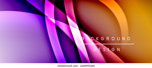 Dynamic trendy fluid color gradient abstract background with flowing wave lines. Vector Illustration For Wallpaper, Banner, Background, Card, Book Illustration, landing page, cover, placards, poster