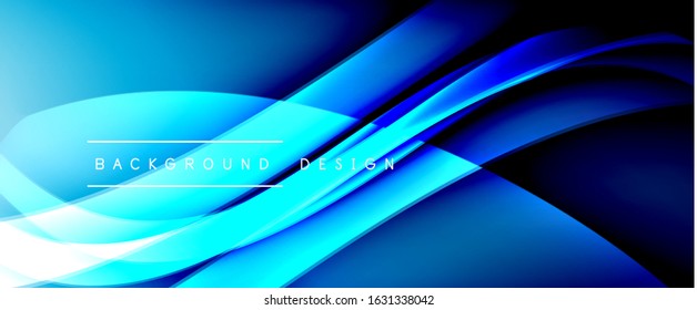 Dynamic trendy fluid color gradient abstract background with flowing wave lines. Vector Illustration For Wallpaper, Banner, Background, Card, Book Illustration, landing page, cover, placards, poster