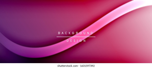 Dynamic trendy fluid color gradient abstract background with flowing wave lines. Vector Illustration For Wallpaper, Banner, Background, Card, Book Illustration, landing page, cover, placards, poster