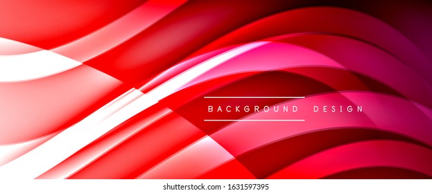Dynamic trendy fluid color gradient abstract background with flowing wave lines. Vector Illustration For Wallpaper, Banner, Background, Card, Book Illustration, landing page, cover, placards, poster