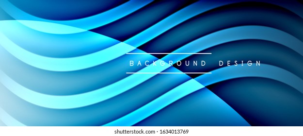 Dynamic trendy fluid color gradient abstract background with flowing wave lines. Vector Illustration For Wallpaper, Banner, Background, Card, Book Illustration, landing page, cover, placards, poster