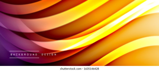 Fondo abstracto del degradado de color de fluido dinámico a la moda con líneas de onda fluidas. Ilustración vectorial para papel tapiz, cartel, fondo, tarjeta, ilustración del libro, página de inicio, portada, carteles, afiche