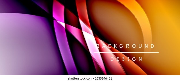 Dynamic trendy fluid color gradient abstract background with flowing wave lines. Vector Illustration For Wallpaper, Banner, Background, Card, Book Illustration, landing page, cover, placards, poster