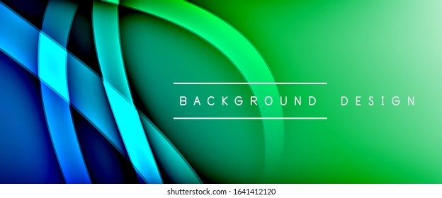 Fundo abstrato do gradiente de cor fluido da moda dinâmico com linhas de onda fluidas. Ilustração vetorial para papel de parede, banner, plano de fundo, cartão, ilustração de livro, landing page, capa, cartazes, cartaz