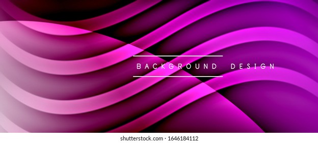 Fondo abstracto de fondo de color de fluido dinámico y moderno con líneas de onda fluidas. Ilustración vectorial para papel tapiz, pancarta, fondo, tarjeta, ilustración del libro, página de inicio, portada, carteles, afiche