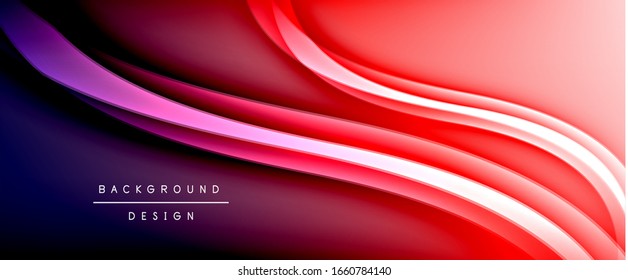Dynamic trendy fluid color gradient abstract background with flowing wave lines. Vector Illustration For Wallpaper, Banner, Background, Card, Book Illustration, landing page, cover, placards, poster
