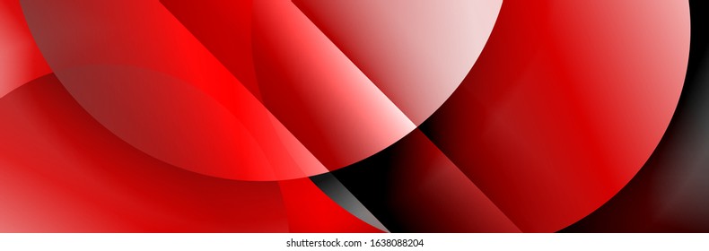 Dynamic trendy geometrical abstract background. Circles, round shapes 3d shadow effects and fluid gradients. Modern overlapping round forms. Vector Illustration For Wallpaper, Banner, Background, Card