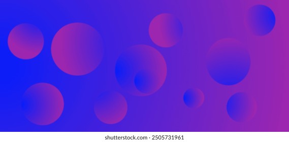 Fondo abstracto de degradado de color simple de moda dinámica con efectos de textura de círculo. Ilustración vectorial