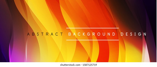 Dynamischer, einfacher Farbverlauf-Abstrakter Hintergrund mit Linieneffekten. Vektorgrafik für Bildschirmhintergründe, Banner, Hintergrund, Karte, Buchillustration, Landing-Page