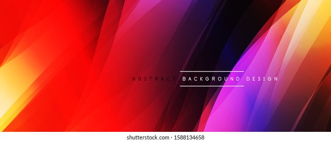 Dynamic trendy simple fluid color gradient abstract background with line effects. Vector Illustration For Wallpaper, Banner, Background, Card, Book Illustration, landing page