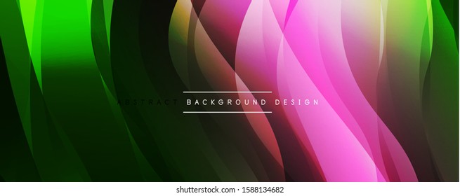 Fondo abstracto del degradado de color de fluido simple y dinámico con efectos de línea. Ilustración vectorial para fondo de escritorio, pancarta, fondo, tarjeta, ilustración del libro, página de inicio