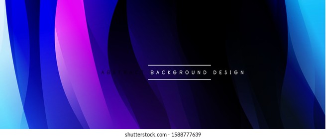 Dynamic trendy simple fluid color gradient abstract background with line effects. Vector Illustration For Wallpaper, Banner, Background, Card, Book Illustration, landing page