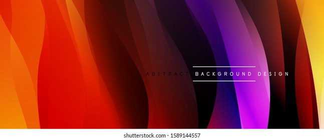 Dynamic trendy simple fluid color gradient abstract background with line effects. Vector Illustration For Wallpaper, Banner, Background, Card, Book Illustration, landing page
