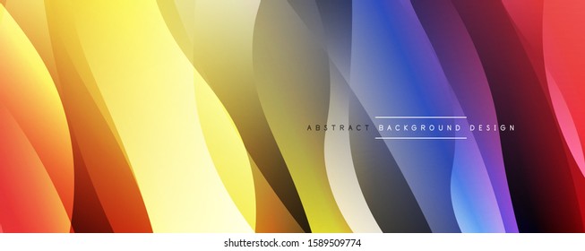Dynamic trendy simple fluid color gradient abstract background with line effects. Vector Illustration For Wallpaper, Banner, Background, Card, Book Illustration, landing page