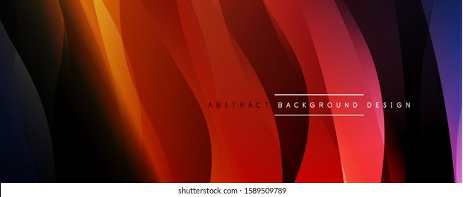 Dynamic trendy simple fluid color gradient abstract background with line effects. Vector Illustration For Wallpaper, Banner, Background, Card, Book Illustration, landing page