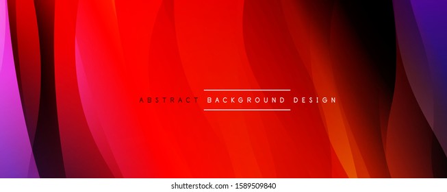 Dynamic trendy simple fluid color gradient abstract background with line effects. Vector Illustration For Wallpaper, Banner, Background, Card, Book Illustration, landing page