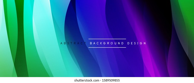 Dynamic trendy simple fluid color gradient abstract background with line effects. Vector Illustration For Wallpaper, Banner, Background, Card, Book Illustration, landing page