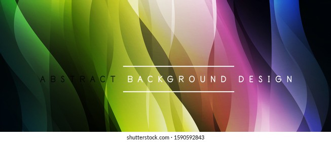 Dynamic trendy simple fluid color gradient abstract background with line effects. Vector Illustration For Wallpaper, Banner, Background, Card, Book Illustration, landing page