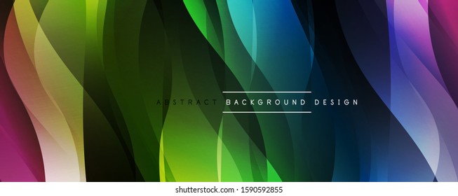 Dynamic trendy simple fluid color gradient abstract background with line effects. Vector Illustration For Wallpaper, Banner, Background, Card, Book Illustration, landing page