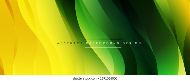 Fondo abstracto del degradado de color de fluido simple y dinámico con efectos de línea. Ilustración vectorial para fondo de escritorio, pancarta, fondo, tarjeta, ilustración del libro, página de inicio