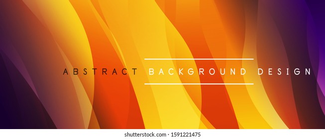 Fondo abstracto del degradado de color de fluido simple y dinámico con efectos de línea. Ilustración vectorial para fondo de escritorio, pancarta, fondo, tarjeta, ilustración del libro, página de inicio