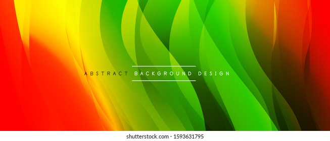 Dynamic trendy simple fluid color gradient abstract background with line effects. Vector Illustration For Wallpaper, Banner, Background, Card, Book Illustration, landing page