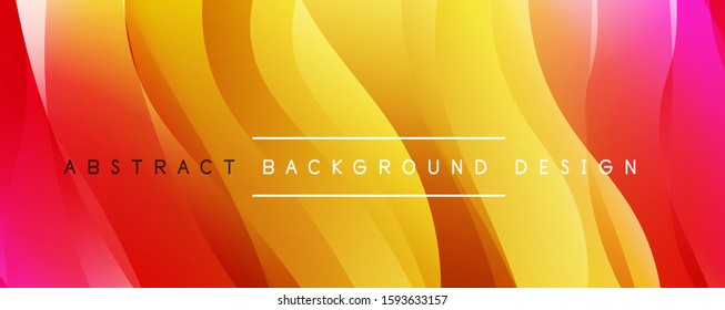 Dynamic trendy simple fluid color gradient abstract background with line effects. Vector Illustration For Wallpaper, Banner, Background, Card, Book Illustration, landing page