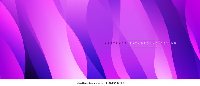 Fondo abstracto del degradado de color de fluido simple y dinámico con efectos de línea. Ilustración vectorial para fondo de escritorio, pancarta, fondo, tarjeta, ilustración del libro, página de inicio