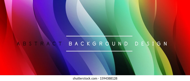 Dynamic trendy simple fluid color gradient abstract background with line effects. Vector Illustration For Wallpaper, Banner, Background, Card, Book Illustration, landing page