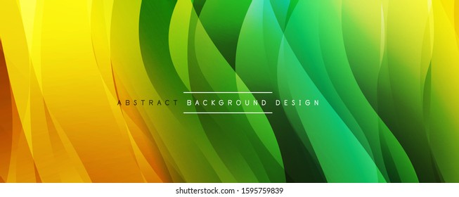 Fondo abstracto del degradado de color de fluido simple y dinámico con efectos de línea. Ilustración vectorial para fondo de escritorio, pancarta, fondo, tarjeta, ilustración del libro, página de inicio