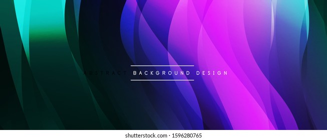 Dynamic trendy simple fluid color gradient abstract background with line effects. Vector Illustration For Wallpaper, Banner, Background, Card, Book Illustration, landing page