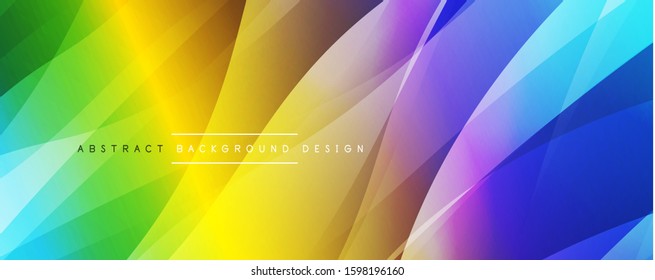 Fondo abstracto del degradado de color de fluido simple y dinámico con efectos de línea. Ilustración vectorial para fondo de escritorio, pancarta, fondo, tarjeta, ilustración del libro, página de inicio