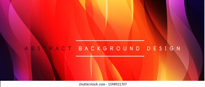 Dynamischer, einfacher Farbverlauf-Abstrakter Hintergrund mit Linieneffekten. Vektorgrafik für Bildschirmhintergründe, Banner, Hintergrund, Karte, Buchillustration, Landing-Page