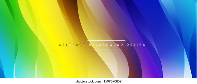 Dynamic trendy simple fluid color gradient abstract background with line effects. Vector Illustration For Wallpaper, Banner, Background, Card, Book Illustration, landing page