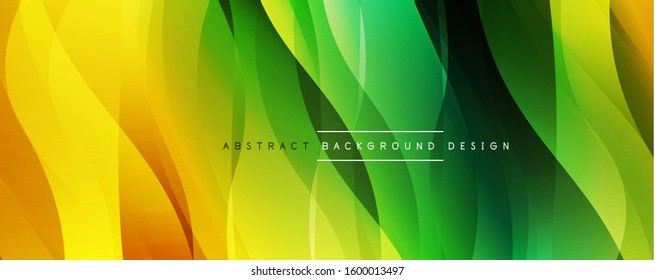 Dynamic trendy simple fluid color gradient abstract background with line effects. Vector Illustration For Wallpaper, Banner, Background, Card, Book Illustration, landing page