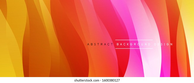 Dynamic trendy simple fluid color gradient abstract background with line effects. Vector Illustration For Wallpaper, Banner, Background, Card, Book Illustration, landing page